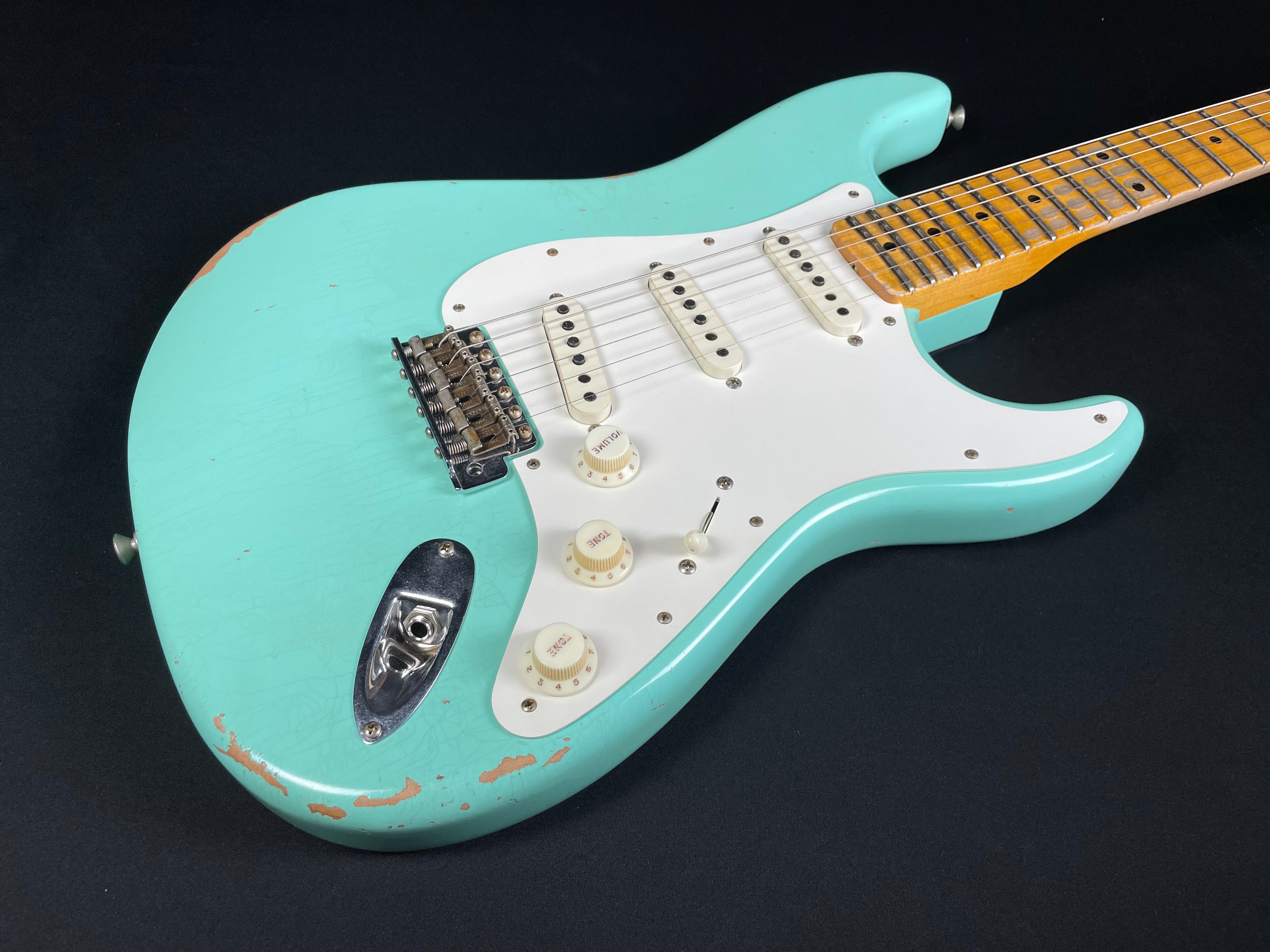 Fender Custom Shop Limited Edition Fat '50s Strat Relic - Super Faded Aged Sea Foam Green