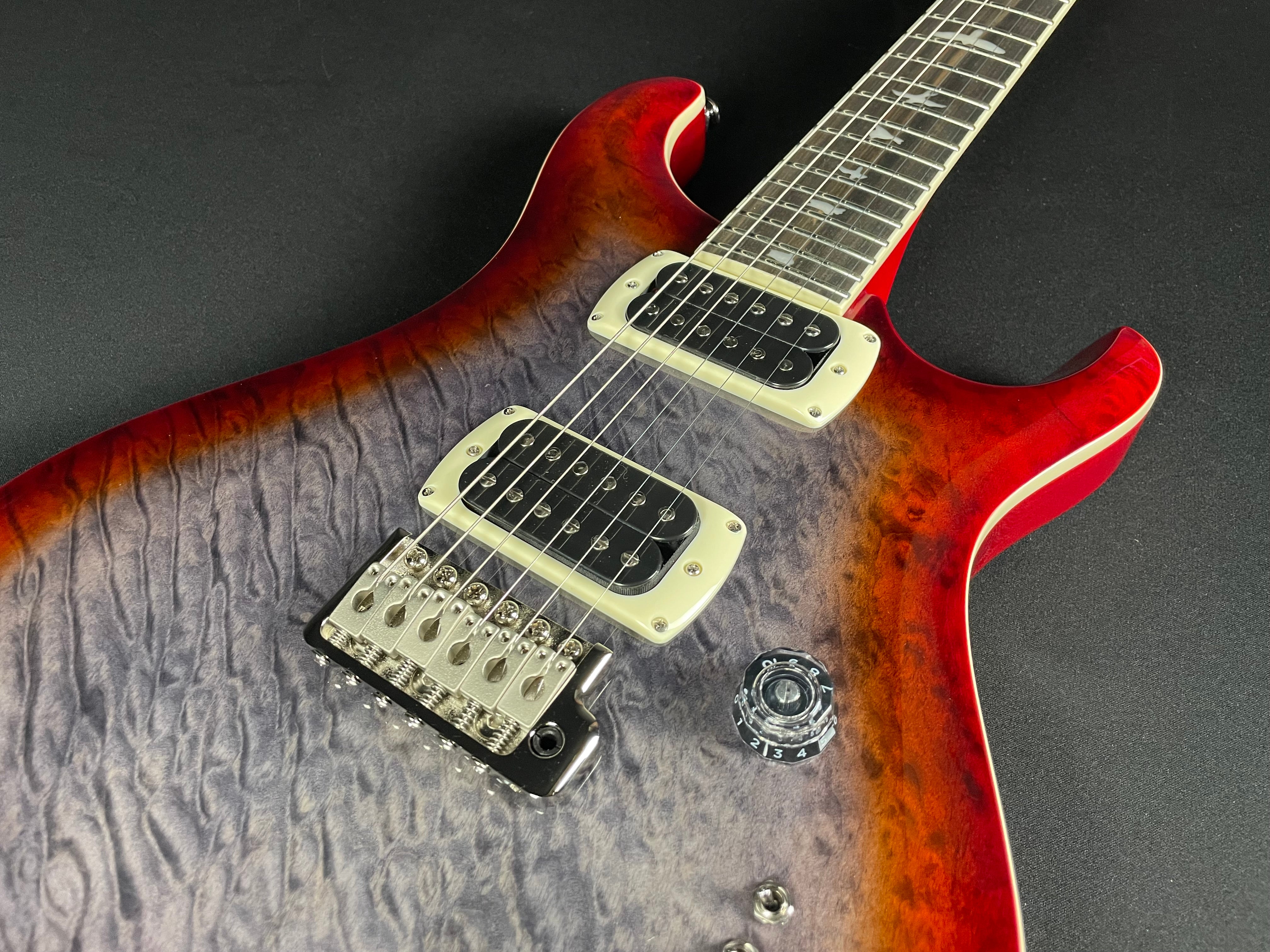 PRS SE Custom 24-08 Quilt Package w/Gig Bag - Charcoal Cherry Burst (NEW!)