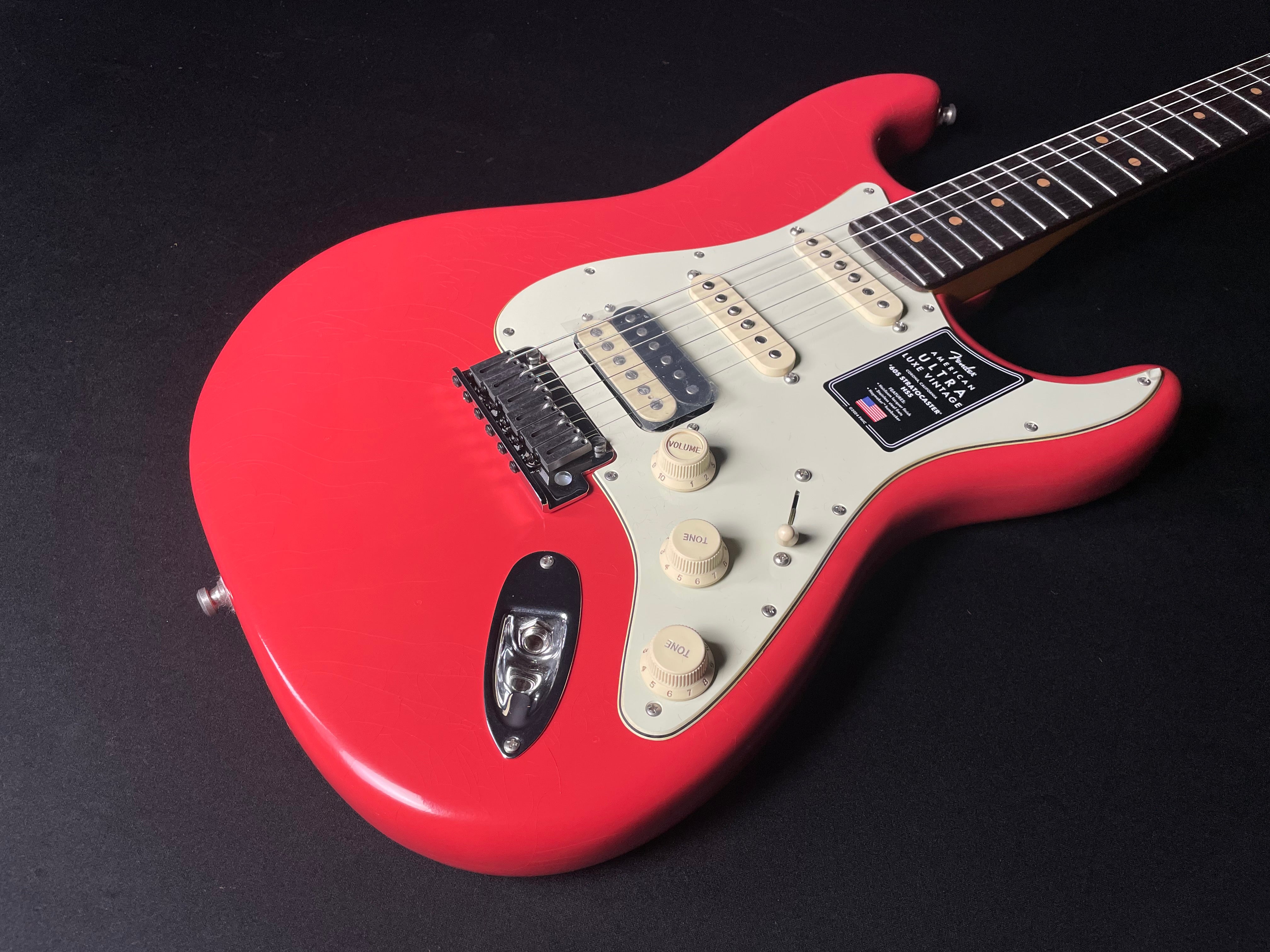 Fender American Ultra Luxe Vintage '60s Stratocaster HSS, Rosewood - Fiesta Red