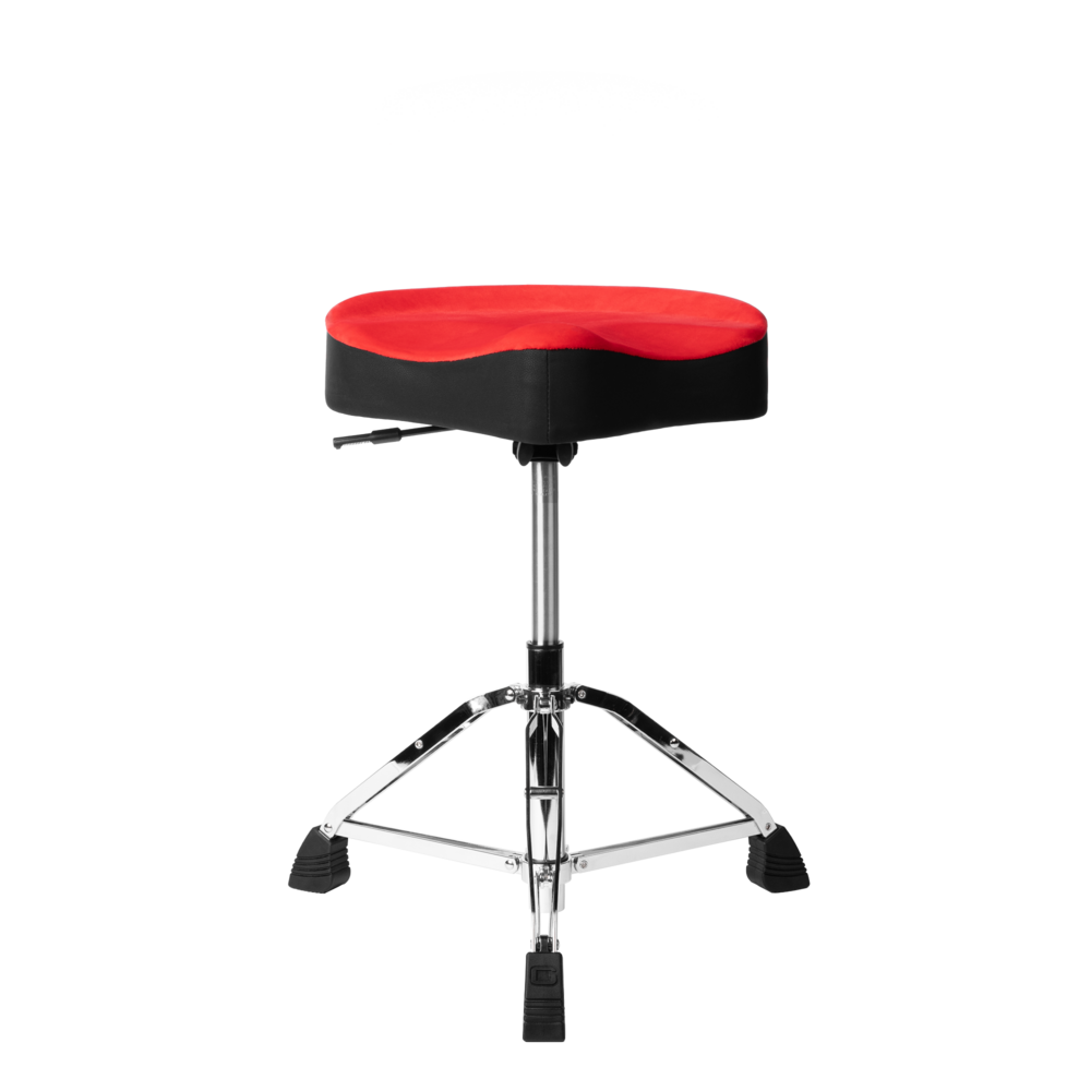 Gator Air Glide Saddle Drum Throne Red - Metronome Music Inc.