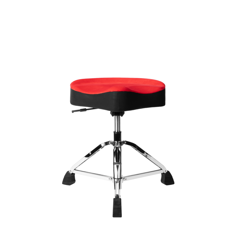 Gator Air Glide Saddle Drum Throne Red - Metronome Music Inc.