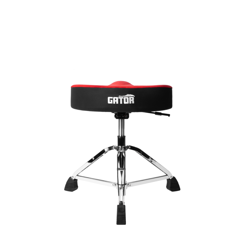 Gator Air Glide Saddle Drum Throne Red - Metronome Music Inc.