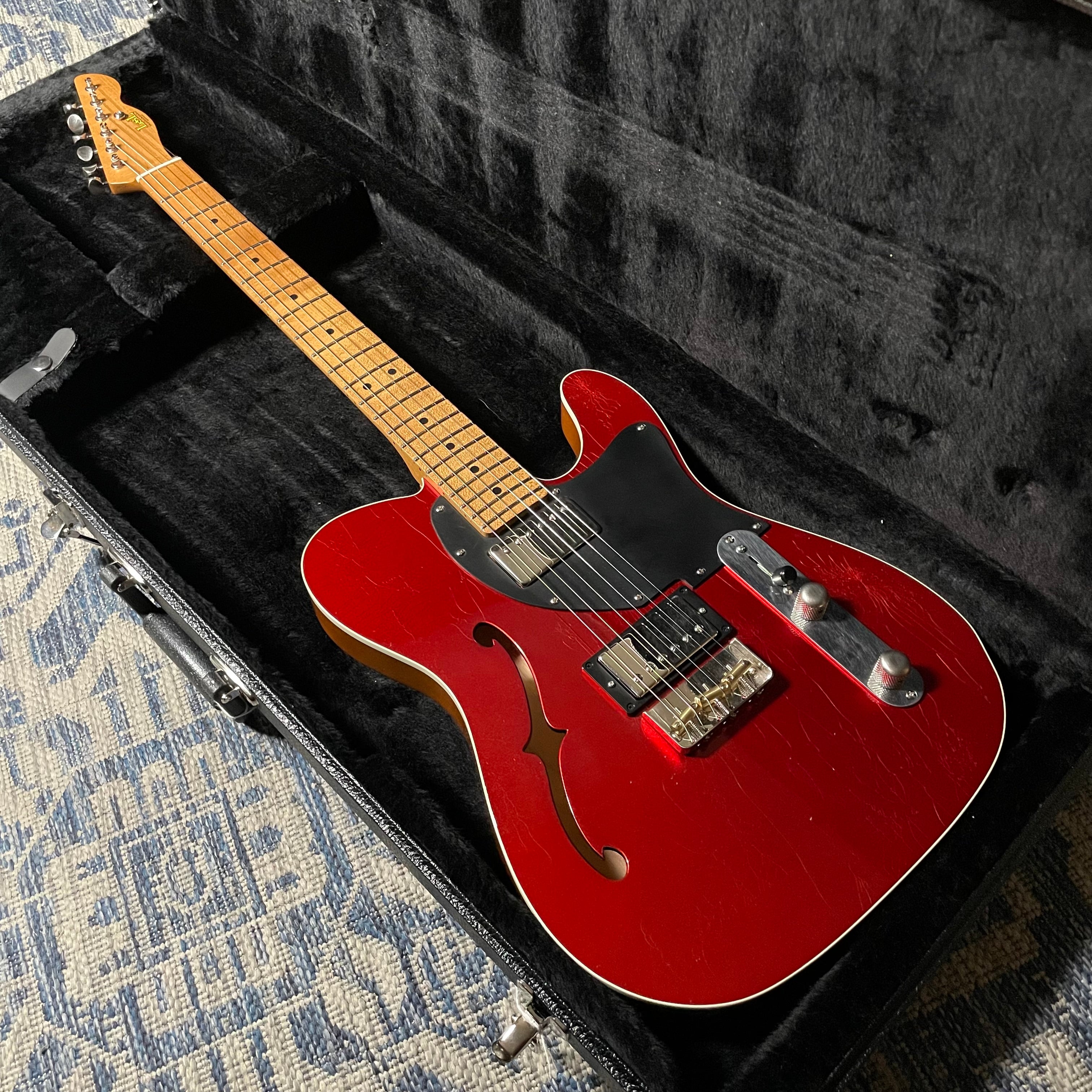 LsL Instruments Thin Bone HH "Lychee", Roasted Maple- Candy Apple Red (6lbs 3oz) - Metronome Music Inc.