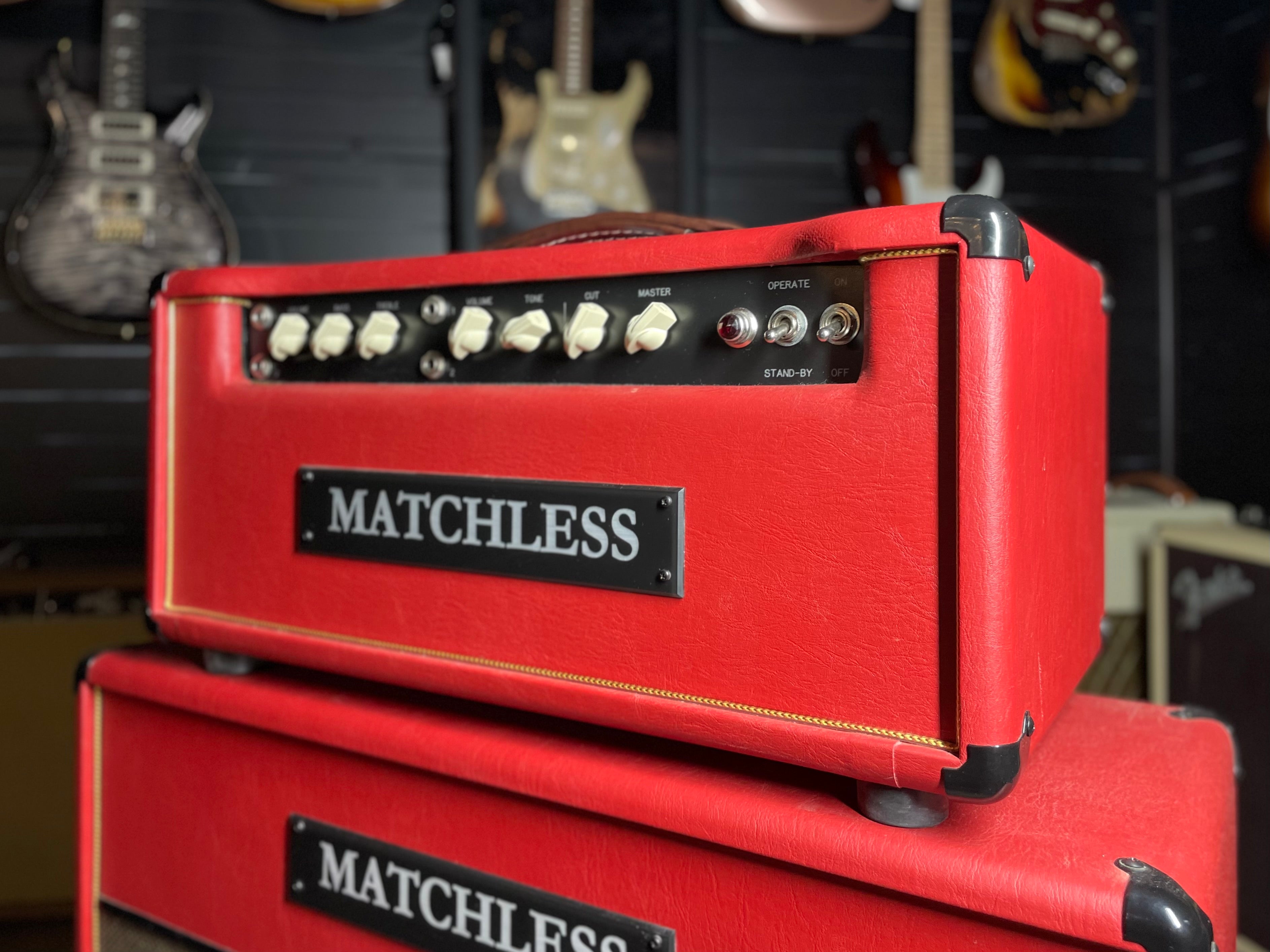 Matchless HC-30 Amp Head & 2x12 Cabinet - Factory Red (2008)