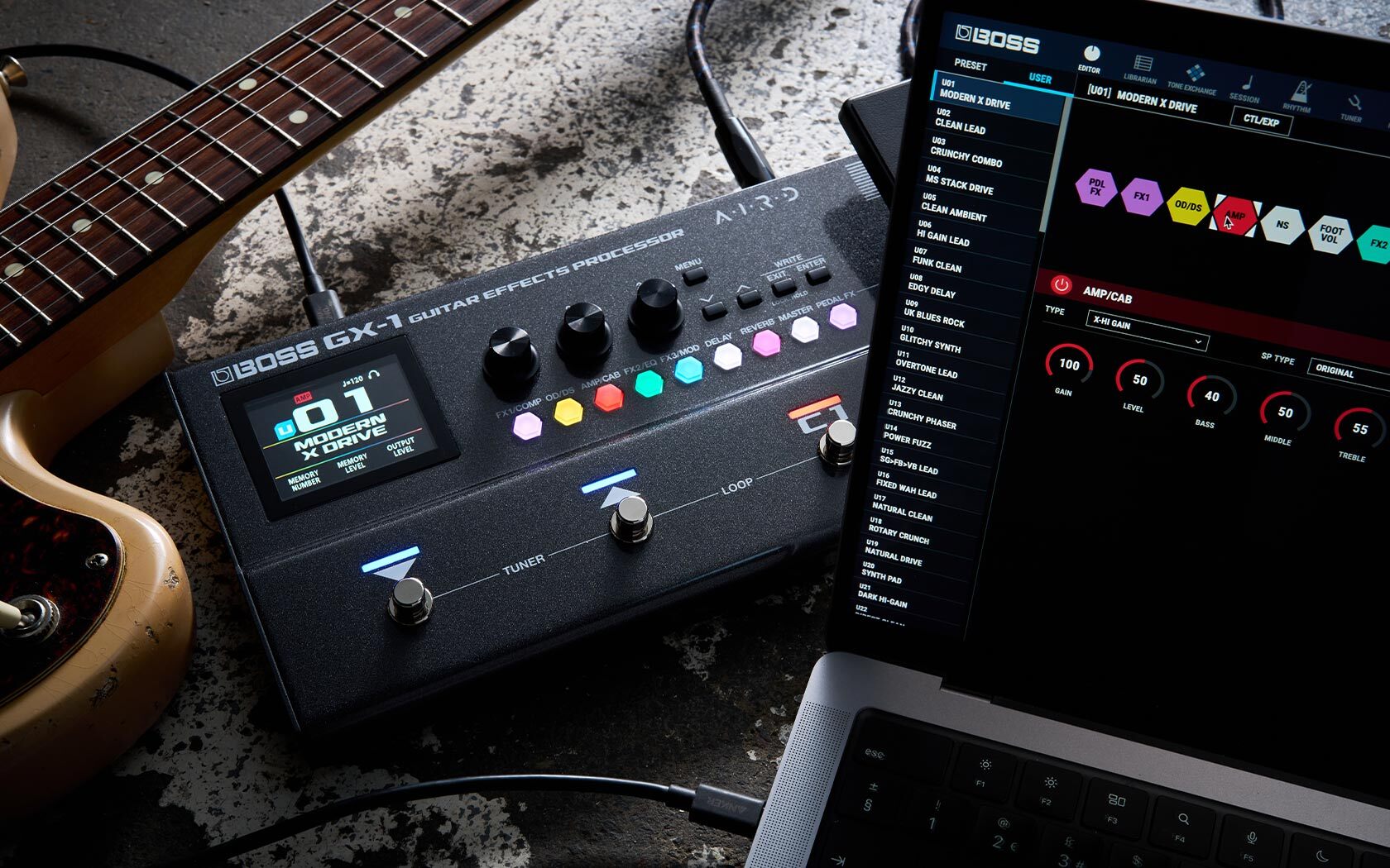 BOSS GX-1 Guitar Effects Processor - Metronome Music Inc.