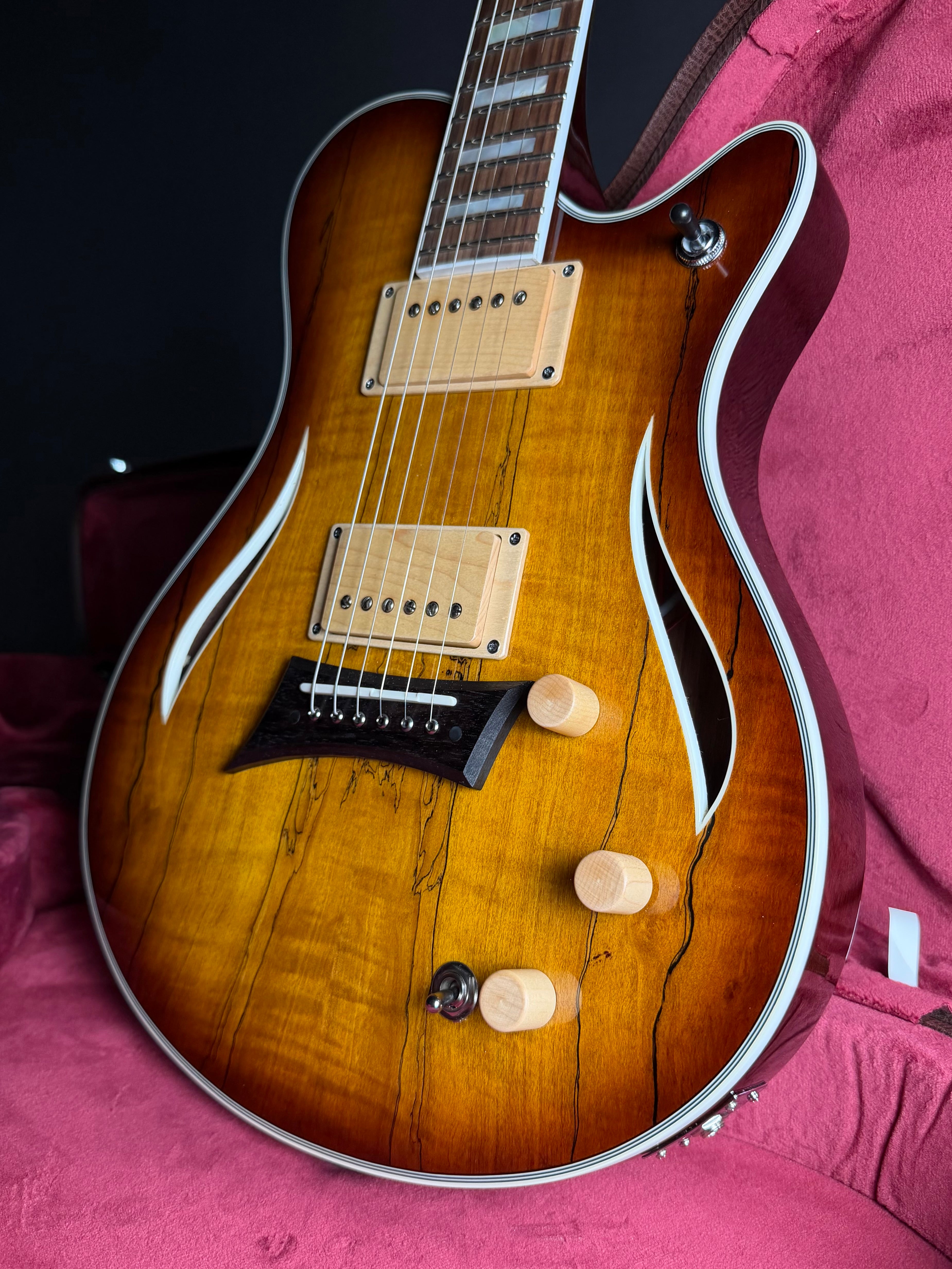 Michael Kelly Hybrid Special w/HSC - Spalted Flame Maple Top - Metronome Music Inc.