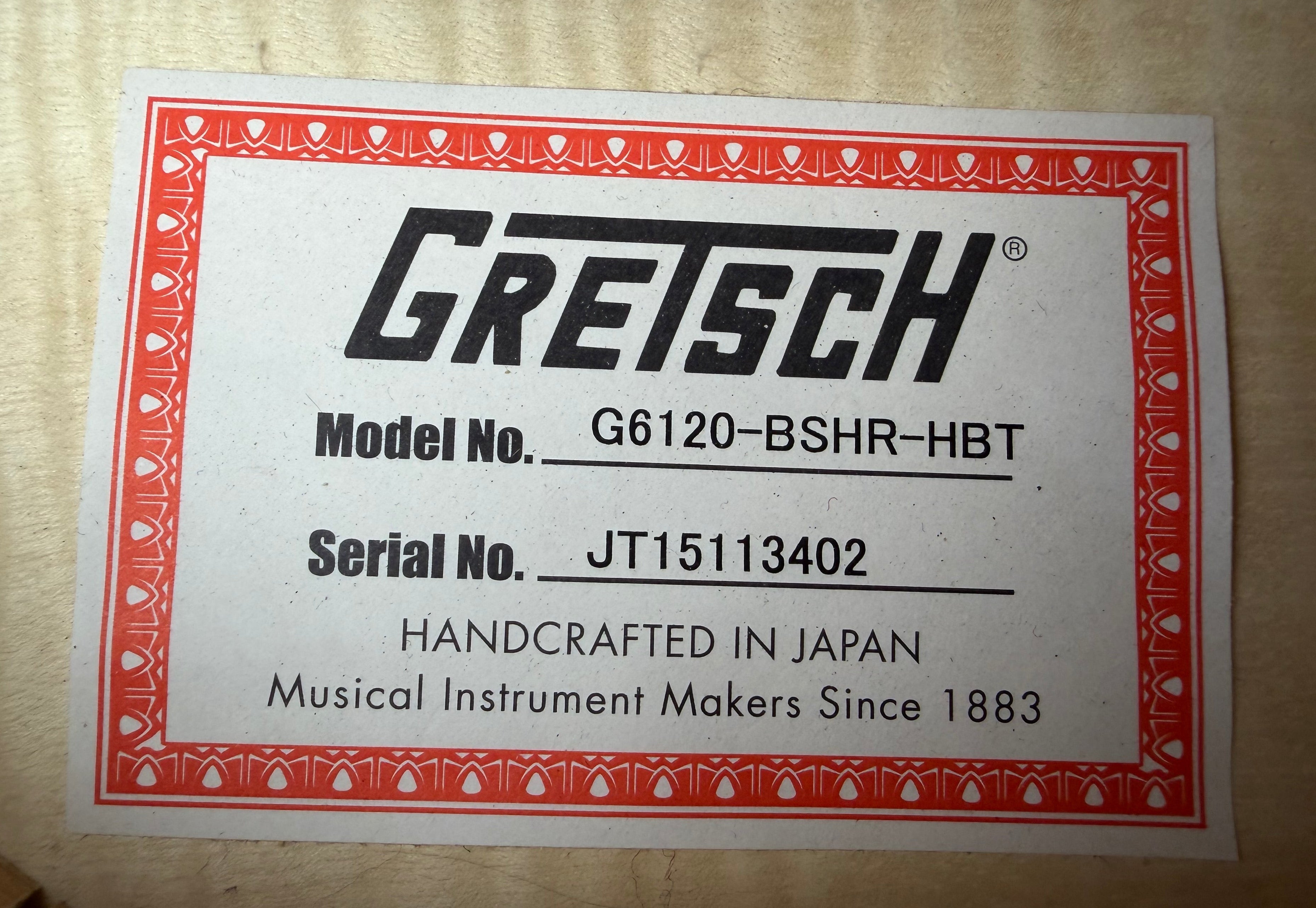 Gretsch G6120SH Brian Setzer 2-Tone Hot Rod w/OHSC - Harbor Blue (Used)