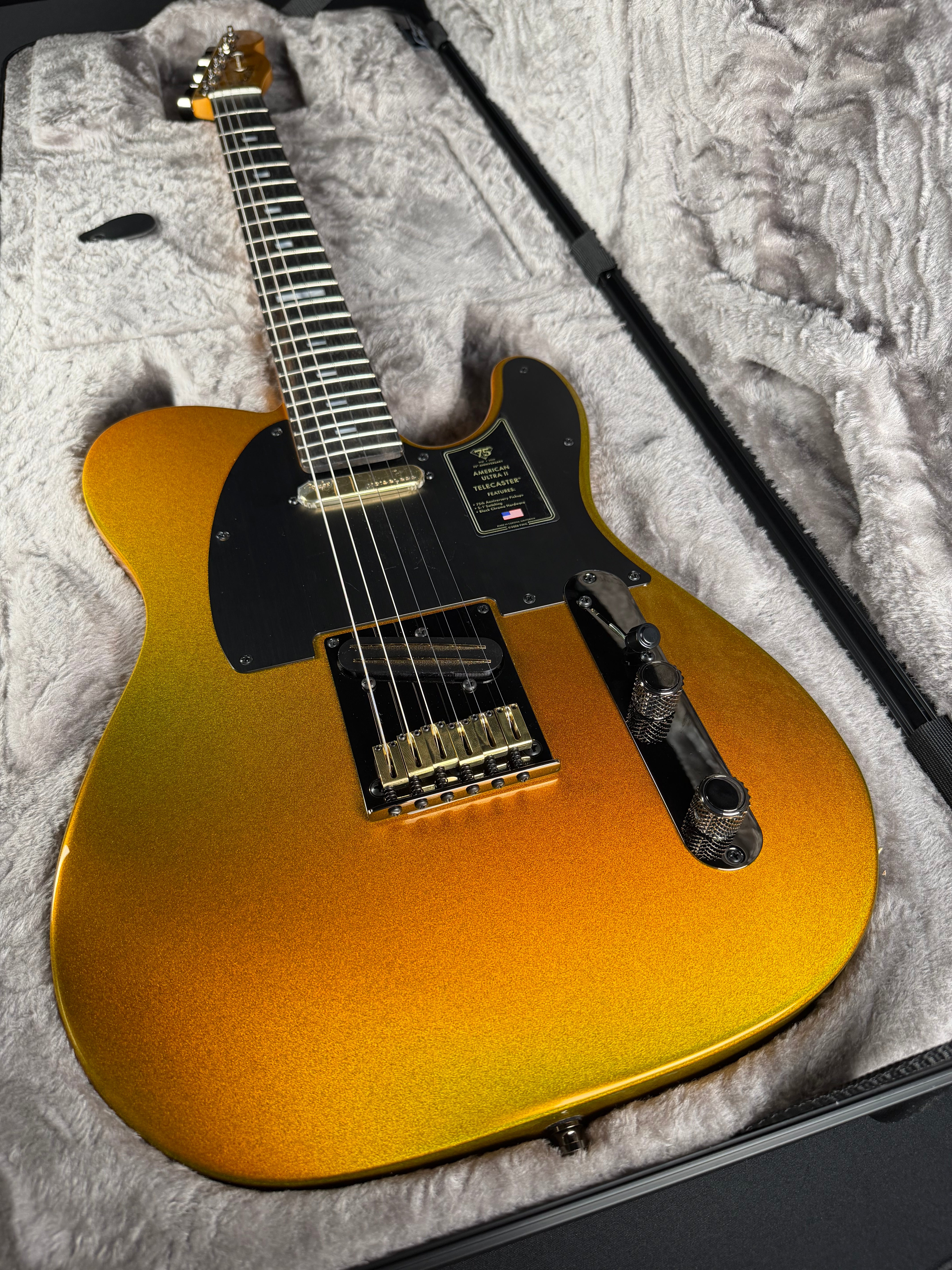 Fender 75th Anniversary American Ultra II Telecaster - Liquid Gold (2026) - Metronome Music Inc.