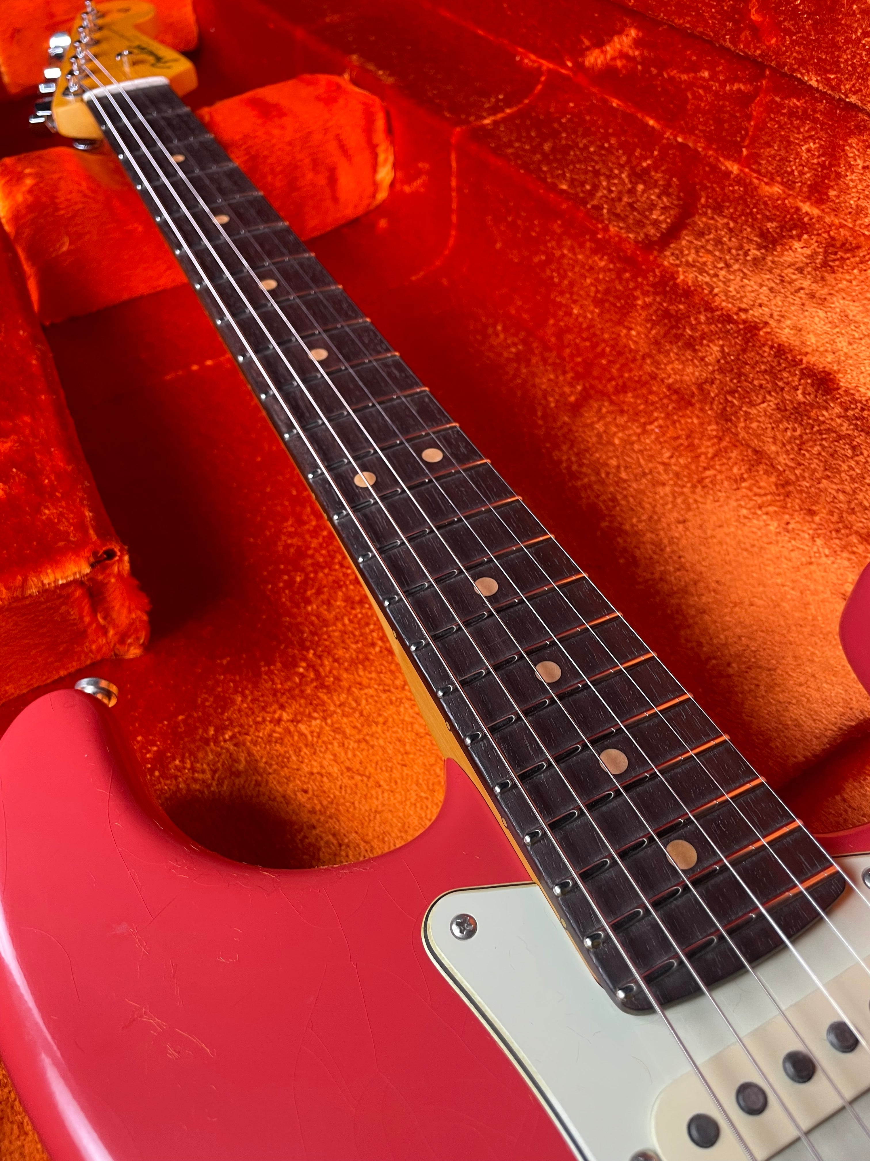 Fender American Ultra Luxe Vintage '60s Stratocaster HSS, Rosewood - Fiesta Red