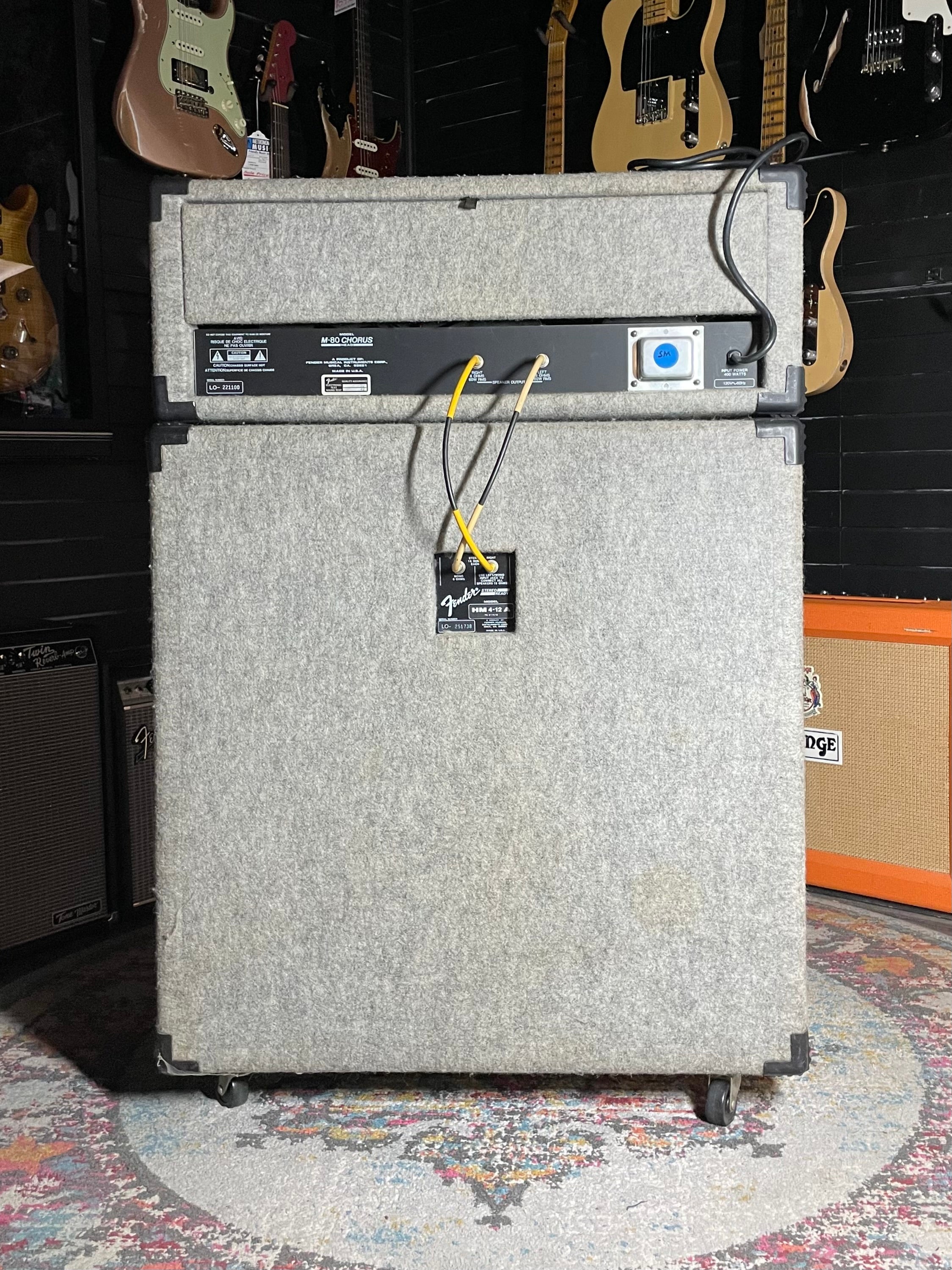 Fender M-80 Solid State Amp Head and Cabinet (1991) - Metronome Music Inc.