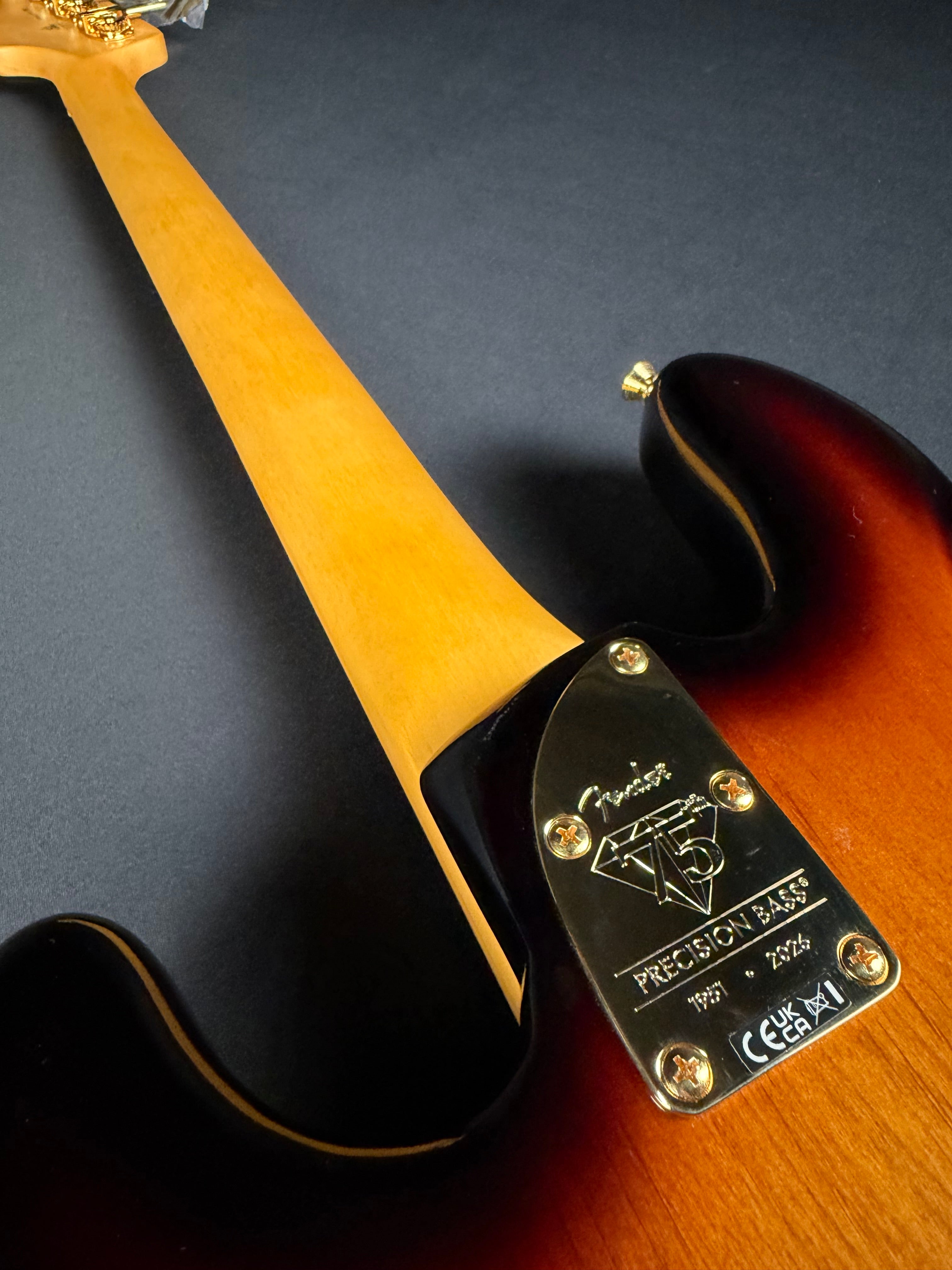 Fender 75th Anniversary American Professional PJ Bass - 2-Color Sunburst (2026) - Metronome Music Inc.
