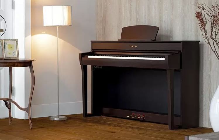 Yamaha Clavinova CLP-835 Digital Piano with Bench - Dark Rosewood - Metronome Music Inc.