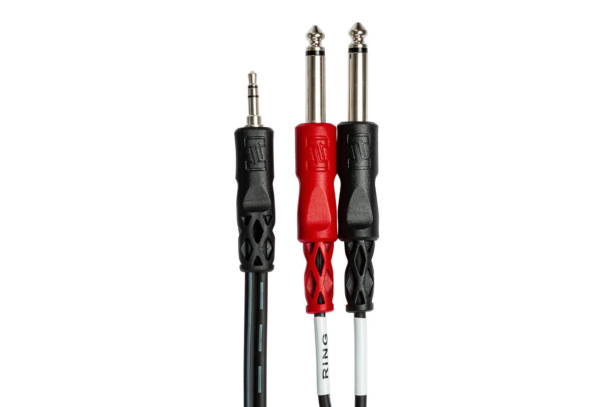 HOSA CMP-159 10' Stereo Breakout, 3.5 Mm TRS To Dual 1/4 In TS - Metronome Music Inc.