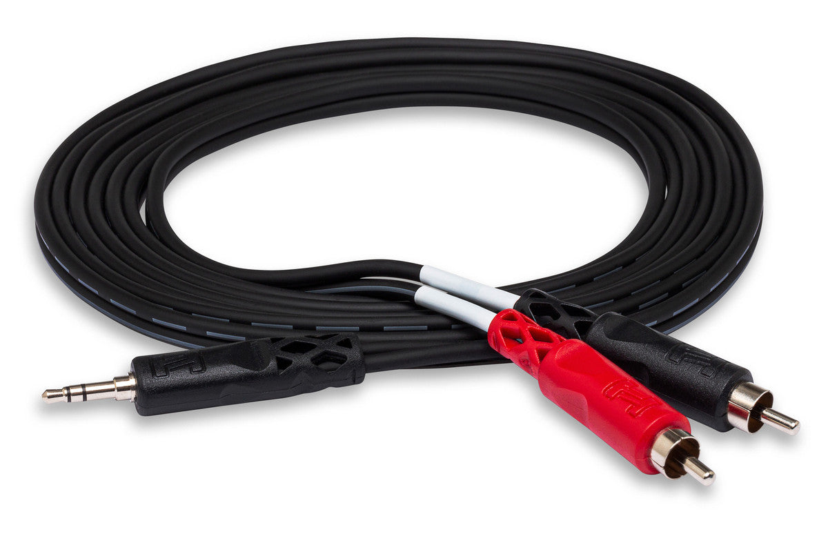 HOSA CMR-210 10' Stereo Breakout, 3.5 Mm TRS To Dual RCA - Metronome Music Inc.