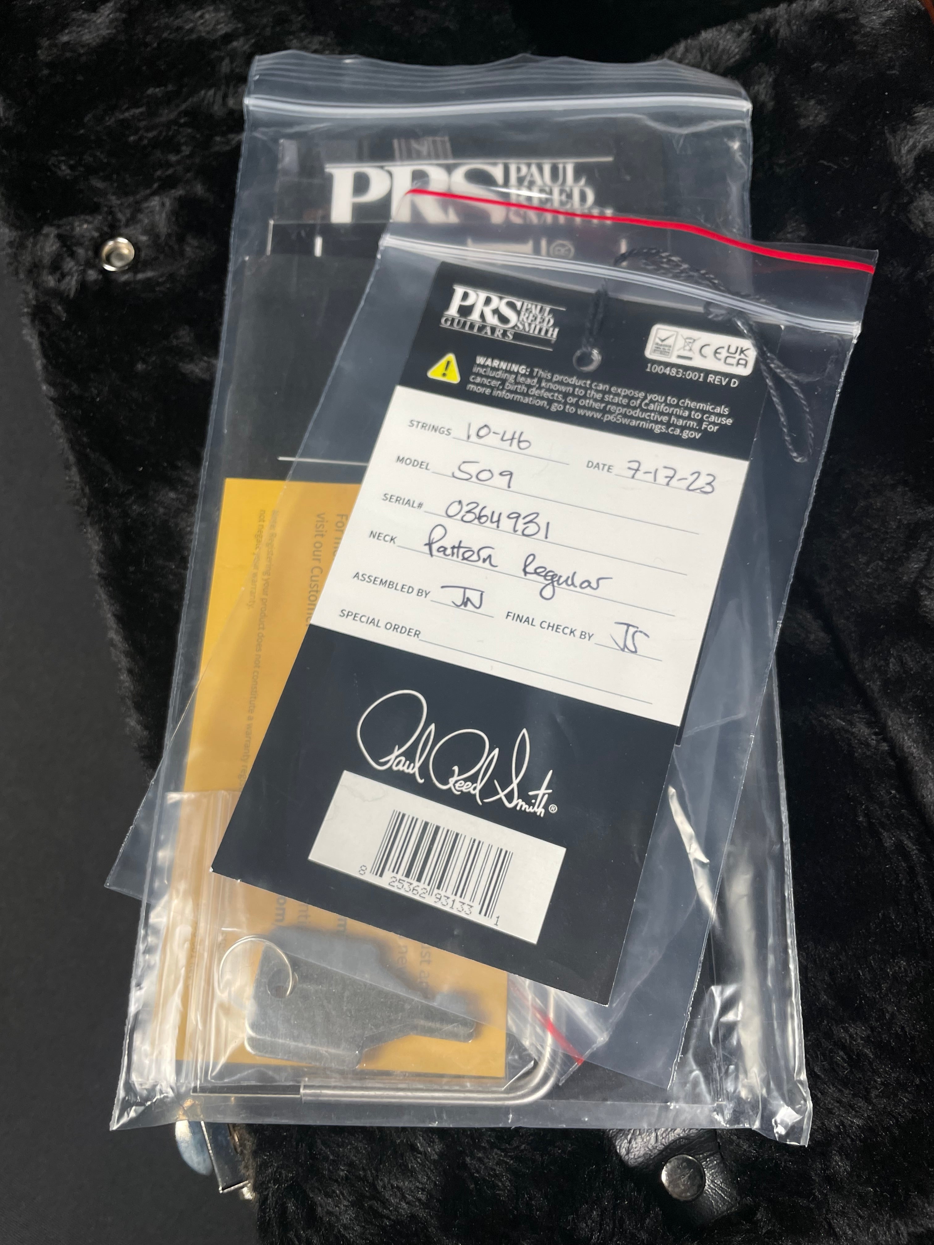 Paul Reed Smith, PRS 509 Core - Fire Mist Smokeburst (2023)