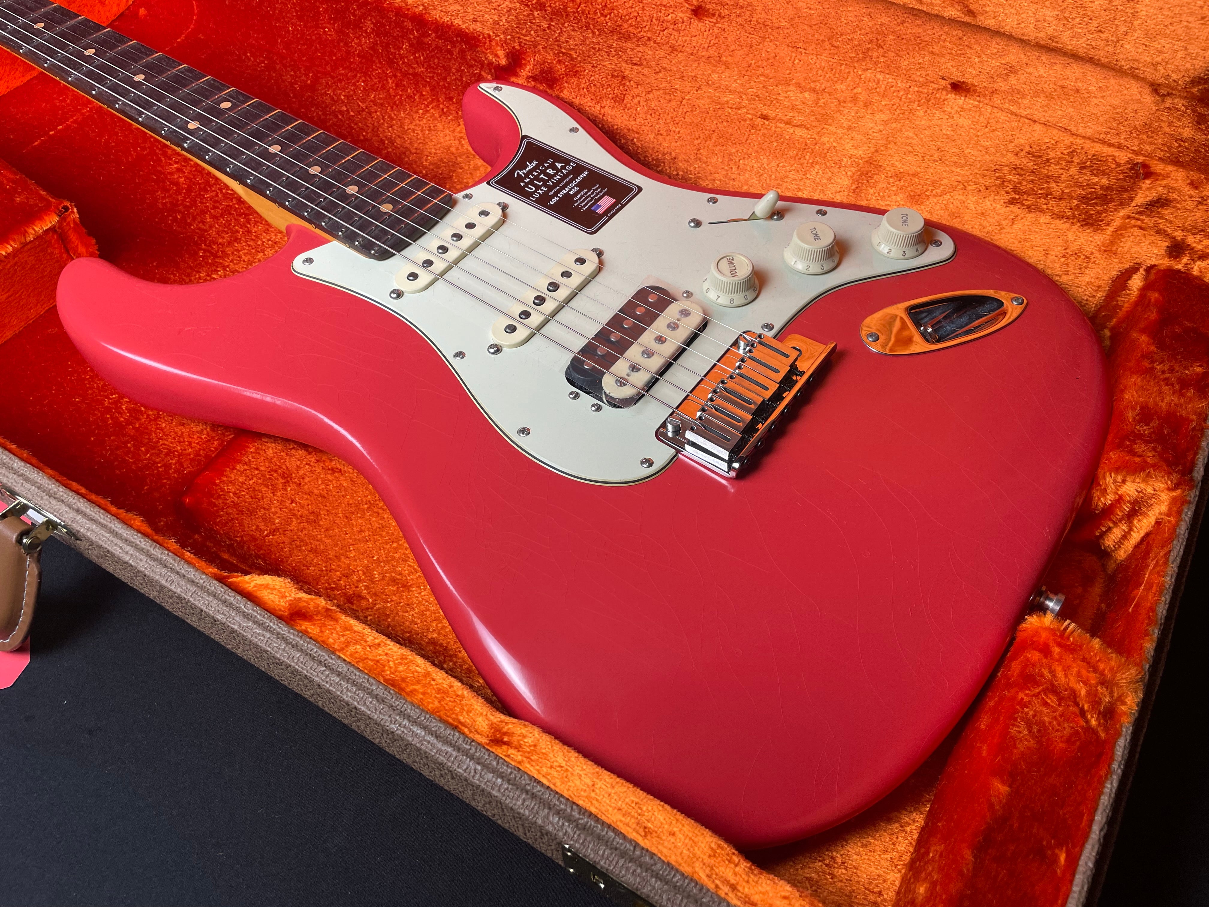 Fender American Ultra Luxe Vintage '60s Stratocaster HSS, Rosewood - Fiesta Red