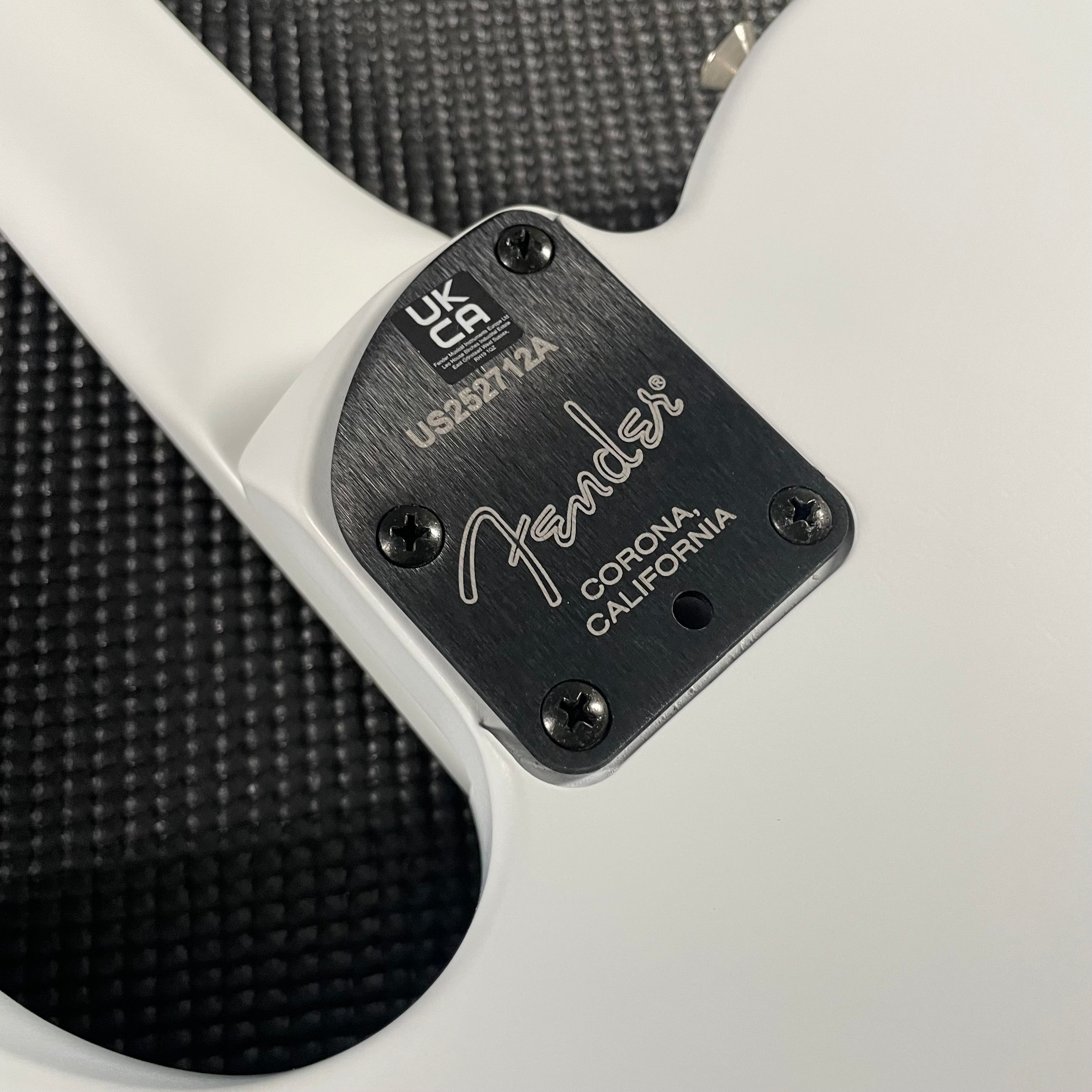Fender Limited FINNEAS American Acoustasonic Telecaster - Satin Arctic White - Metronome Music Inc.