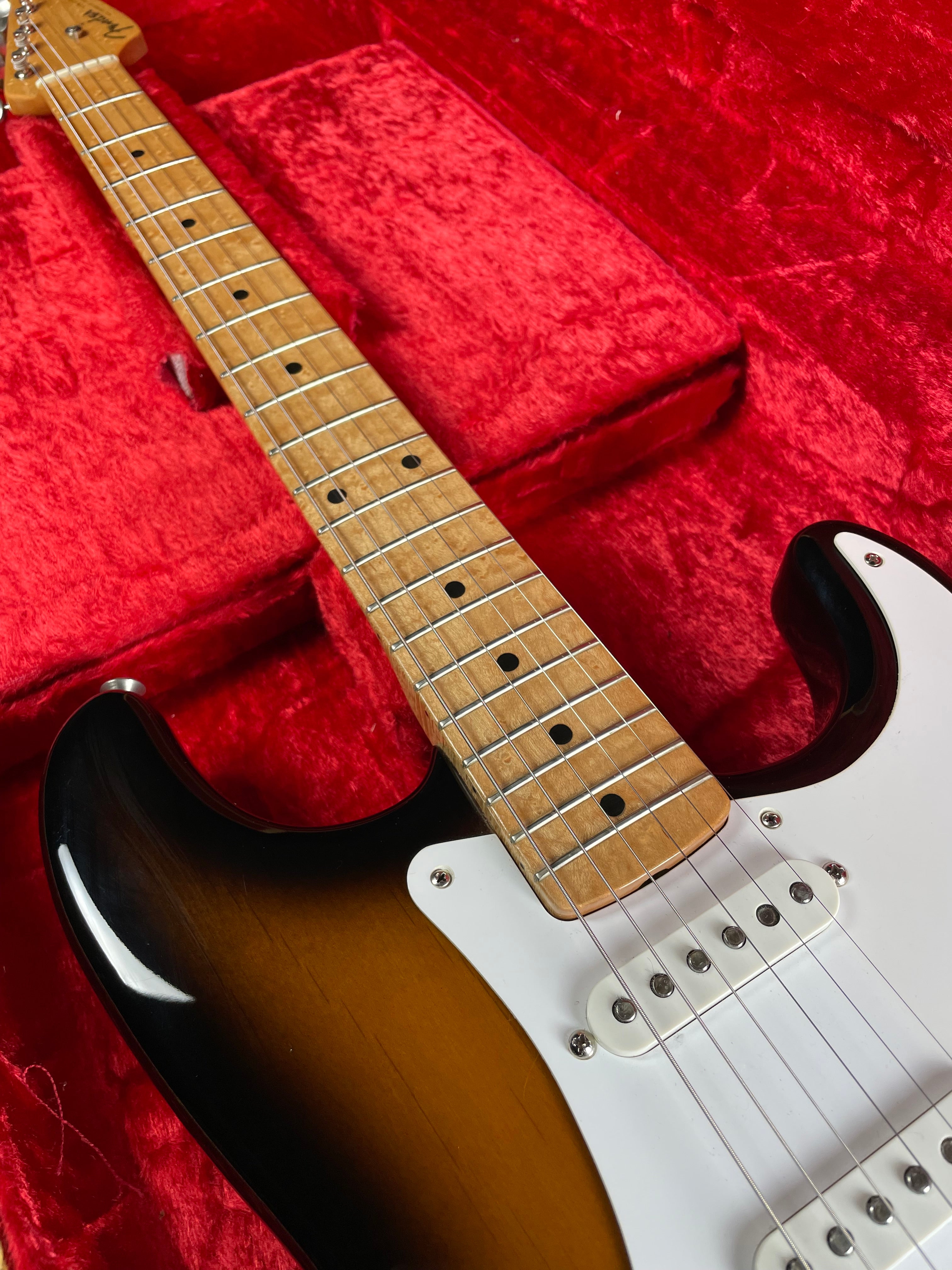 Fender Custom Shop 1954 Stratocaster, Birds Eye Maple - Sunburst (1994) - Metronome Music Inc.