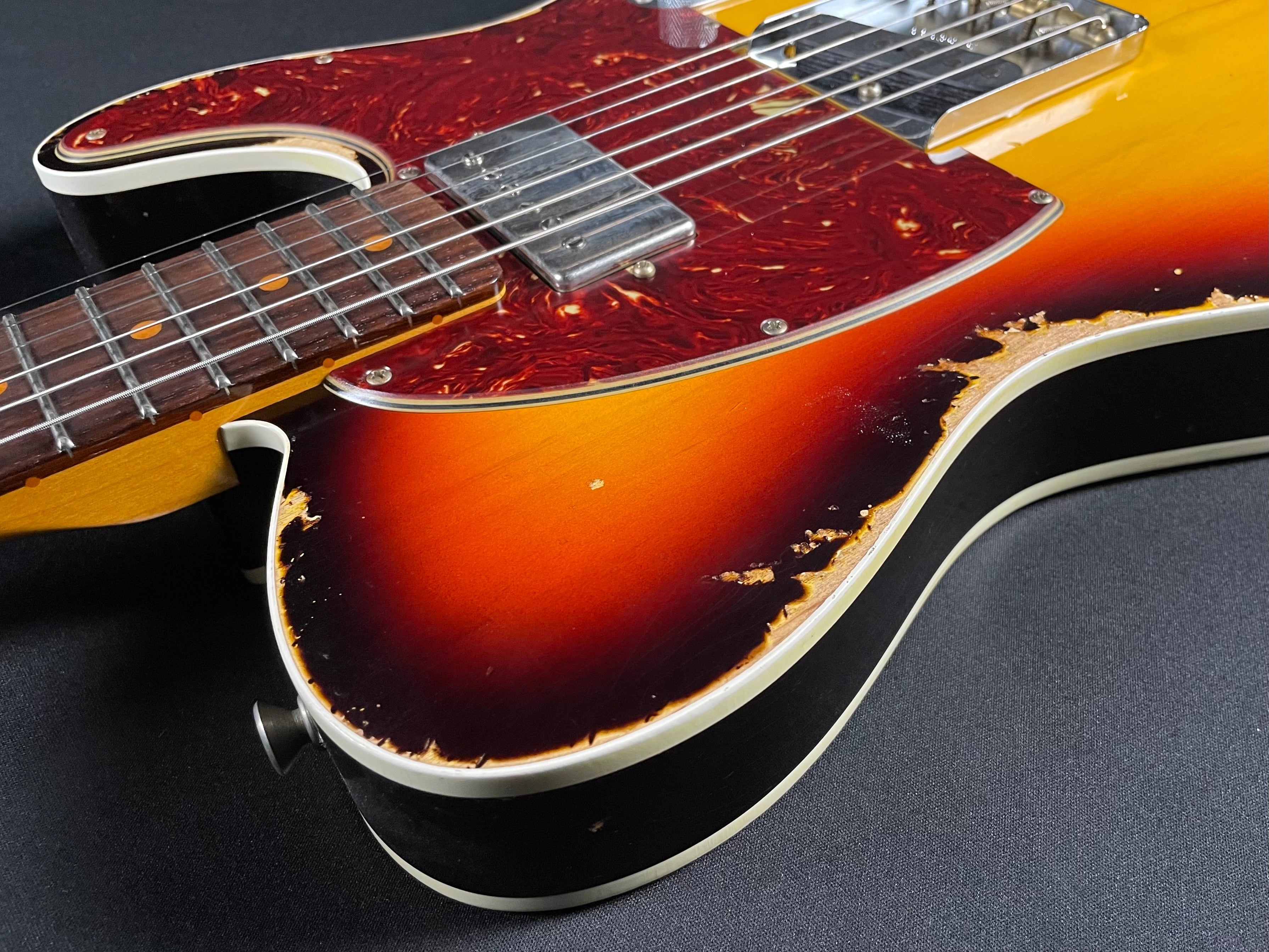 Fender Custom Shop LTD Reverse 1960 Tele Custom, Heavy Relic - 3-Color Sunburst