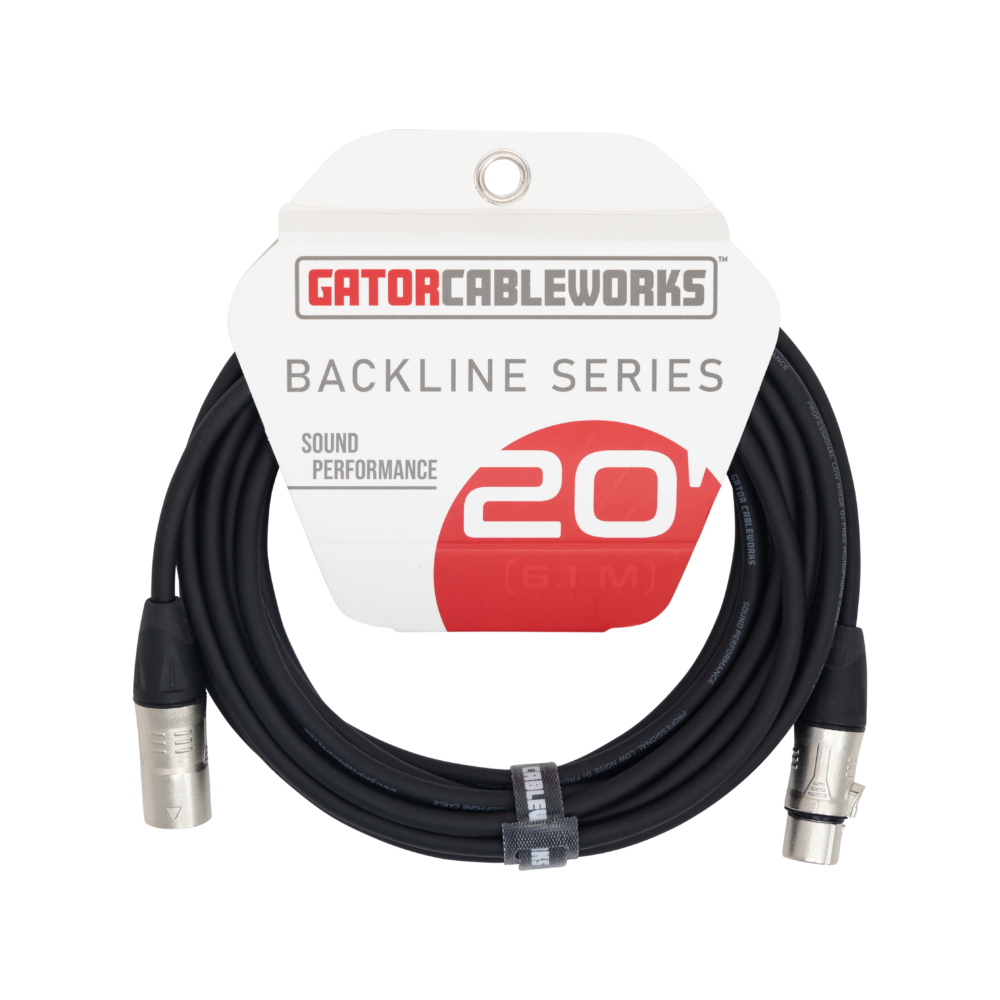 Gator 20 Foot XLR Microphone Cable - Metronome Music Inc.