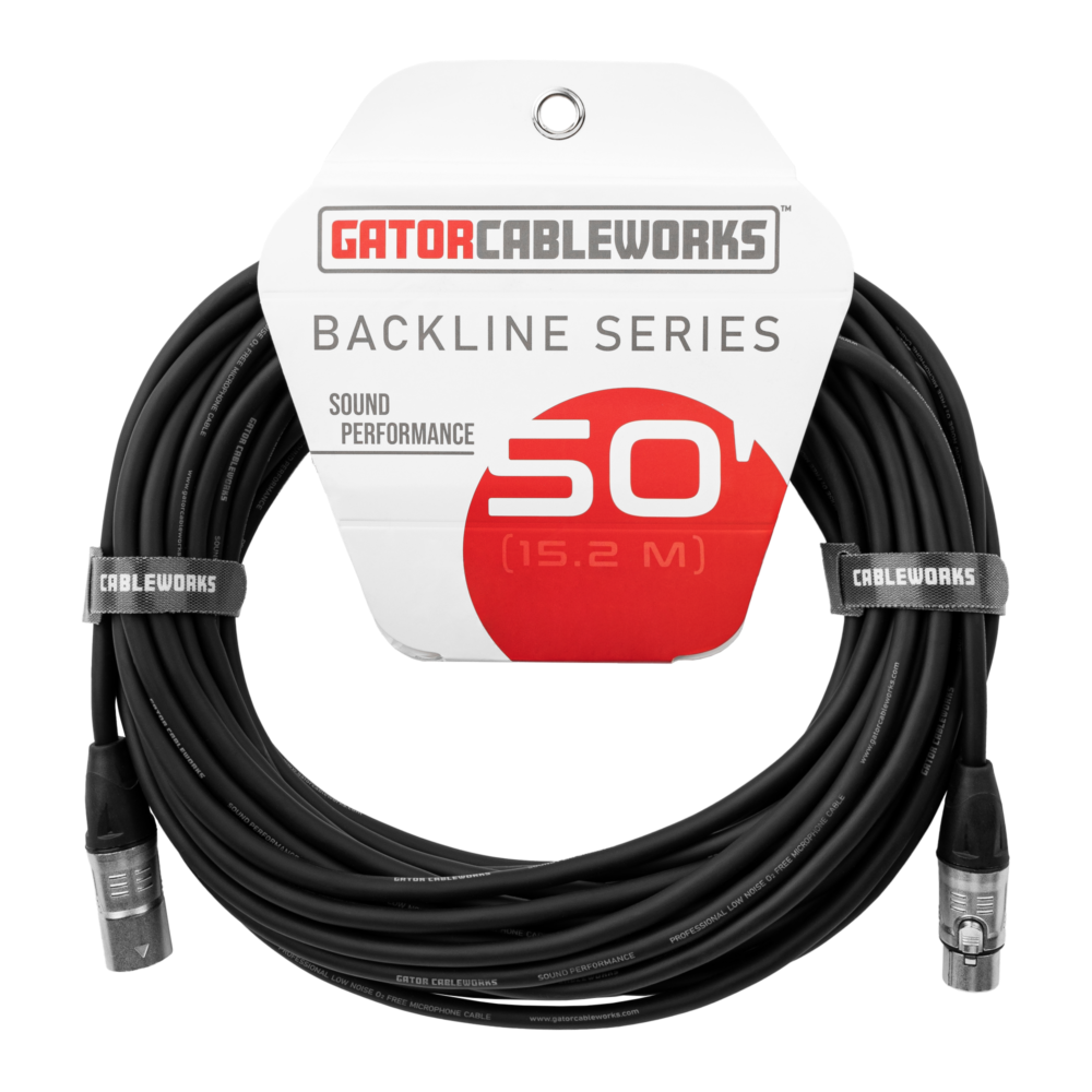 Gator 50 Foot XLR Microphone Cable - Metronome Music Inc.