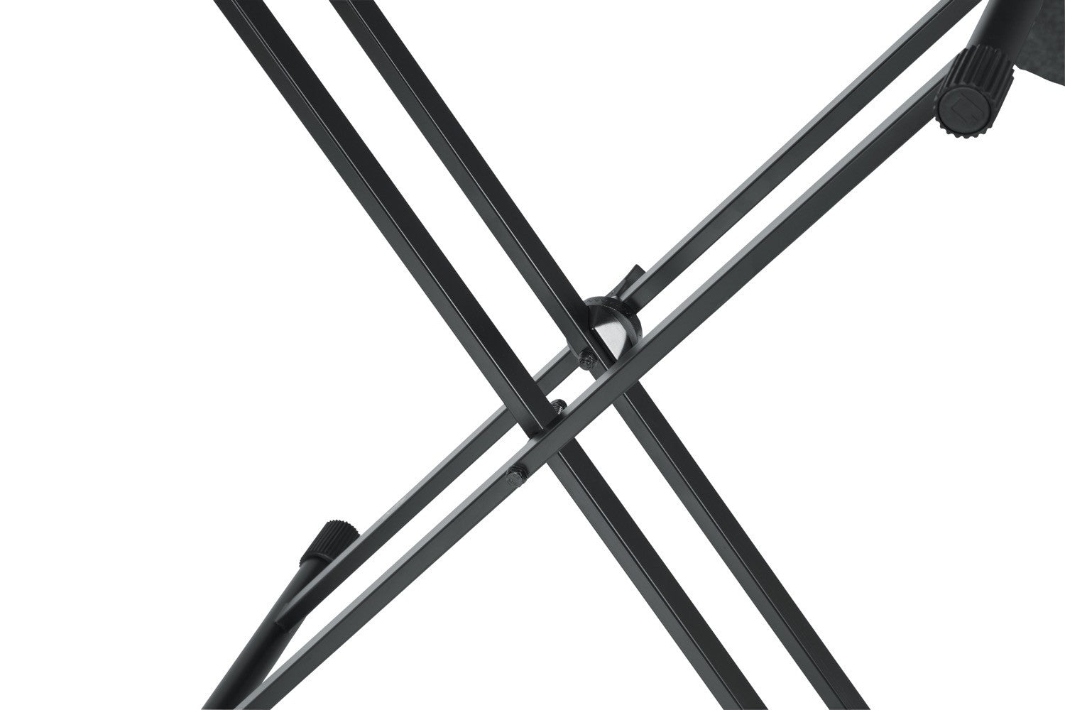 GATOR Frameworks heavy duty adjustable "X" style keyboard stand with rubberized leveling foot - Metronome Music Inc.