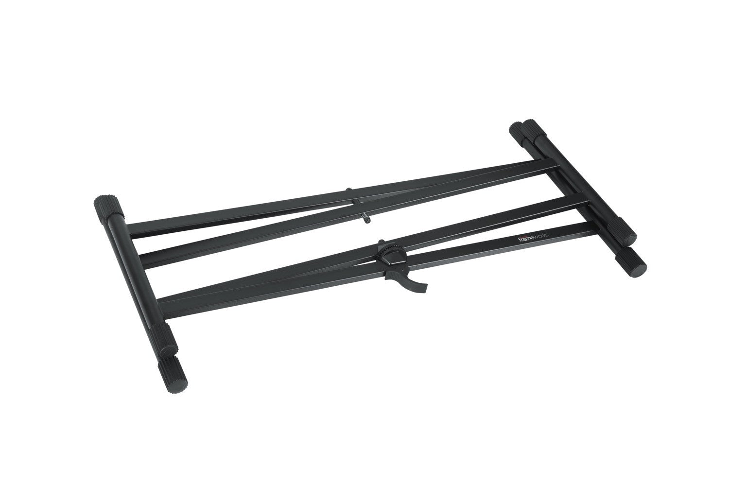 GATOR Frameworks heavy duty adjustable "X" style keyboard stand with rubberized leveling foot - Metronome Music Inc.