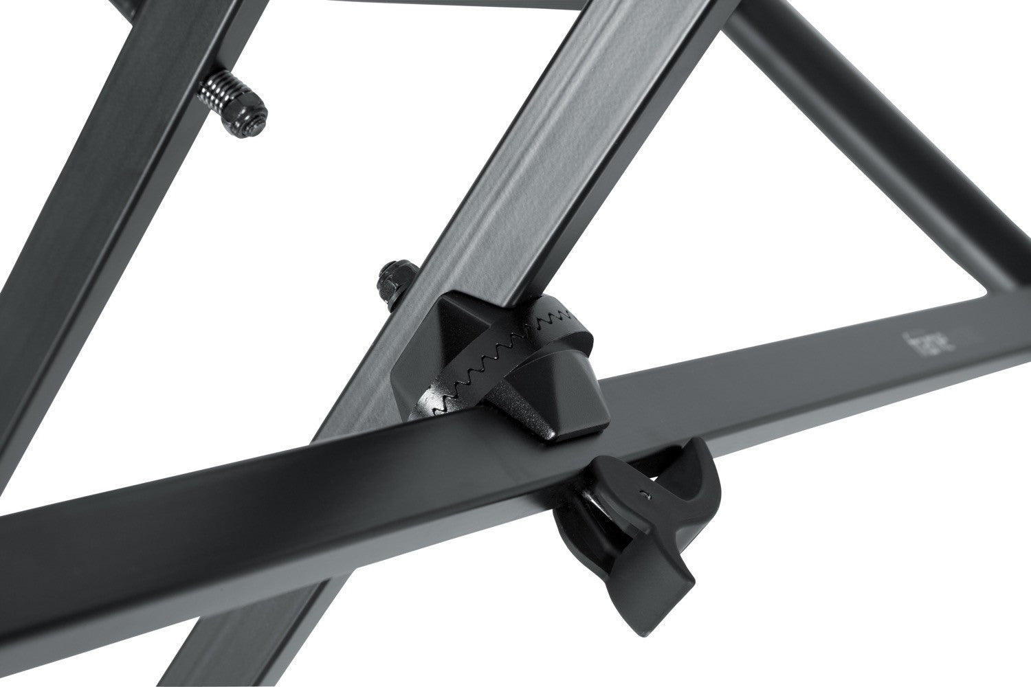 GATOR Frameworks heavy duty adjustable "X" style keyboard stand with rubberized leveling foot - Metronome Music Inc.