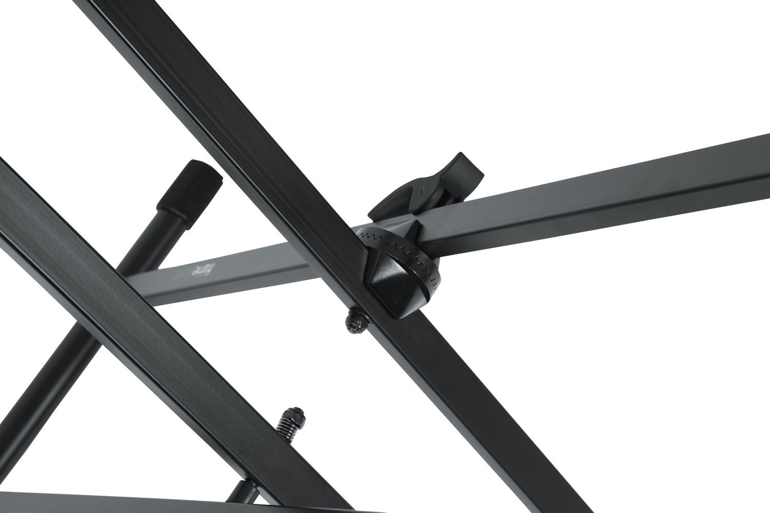 GATOR Frameworks heavy duty adjustable "X" style keyboard stand with rubberized leveling foot - Metronome Music Inc.