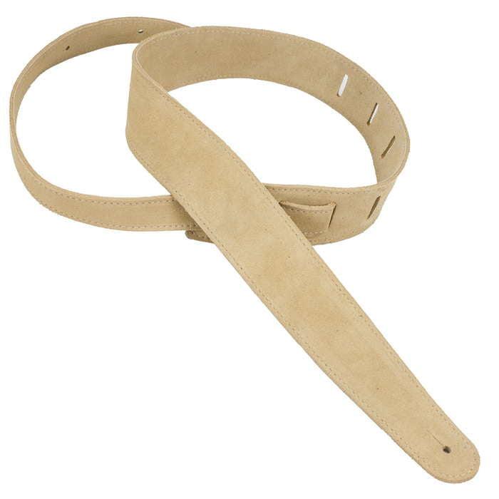 2.5" CAPRI SUEDE STRAP WITH NUBUCK BACKING HONEY - Metronome Music Inc.