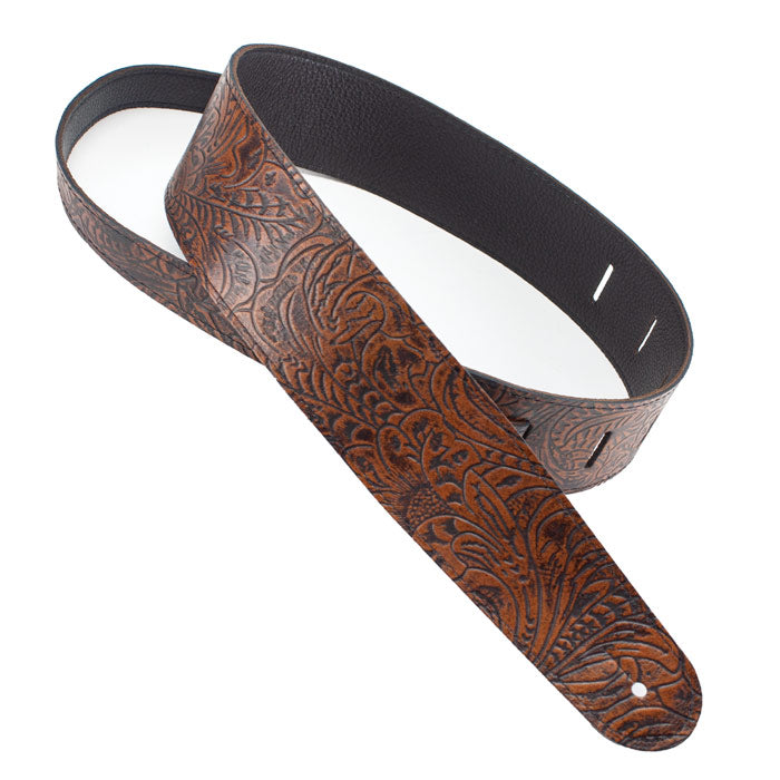 2.5" EMBOSSED FLORAL LEATHER - Metronome Music Inc.