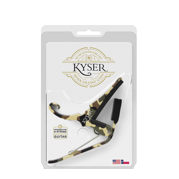 Kyser Acoustic Guitar Capo Camo 2.0 - Metronome Music Inc.