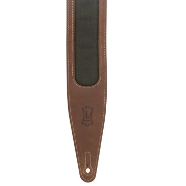 Levy's M317TRI-BRN-GRN Crazy Horse Leather Strap - Metronome Music Inc.