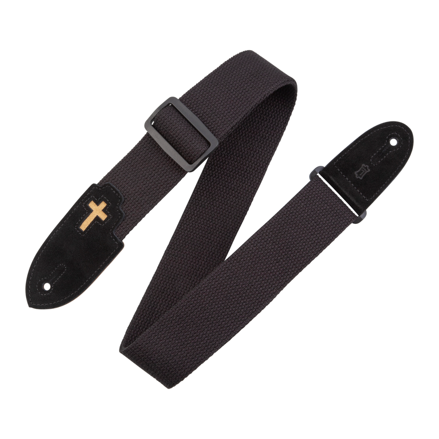 Levy's MC8C-BLK 2" Cotton Cross Strap - Metronome Music Inc.