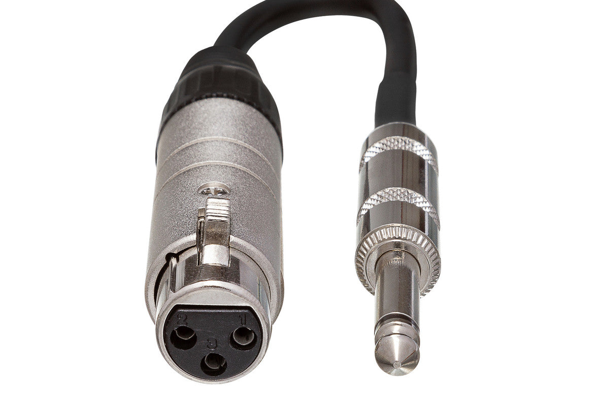 HOSA MIT-176 Impedance Transformer, XLR3F To 1/4 In TS - Metronome Music Inc.