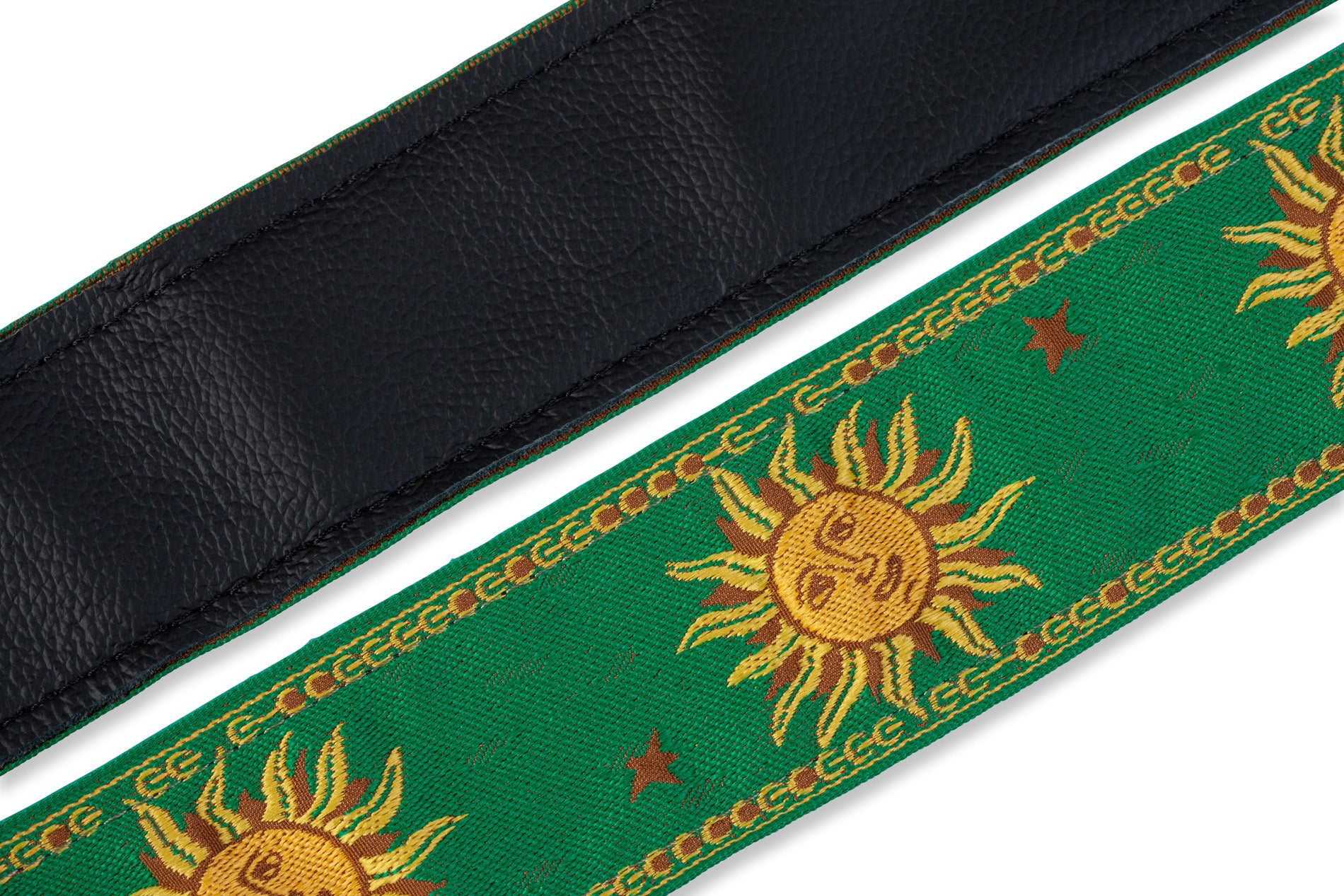 Levy's MPJG-SUN-GRN guitar strap - Metronome Music Inc.