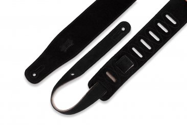 Levy's MS26-BLK 2.5" Suede Leather Strap - Metronome Music Inc.