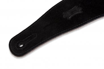 Levy's MS26-BLK 2.5" Suede Leather Strap - Metronome Music Inc.