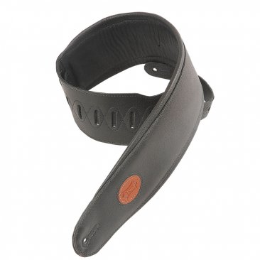 Levy's MSS2-4-BLK 4.5" Garment Leather Bass Strap - Metronome Music Inc.