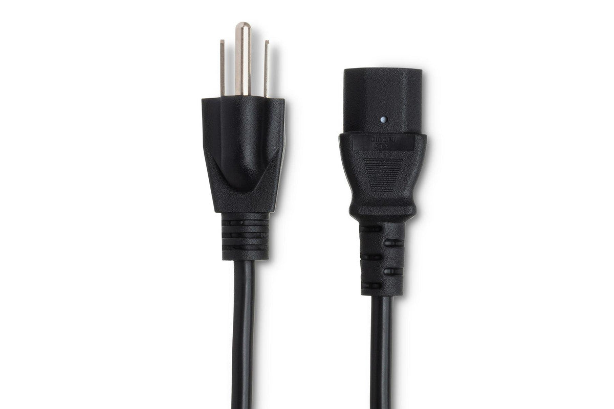 HOSA PWC-148 Power Cord, 18 AWG, IEC C13 To NEMA 5-15P - Metronome Music Inc.