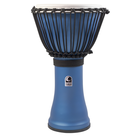 Toca Freestyle Rope Tuned Djembes Matte Ocean Blue - Metronome Music Inc.