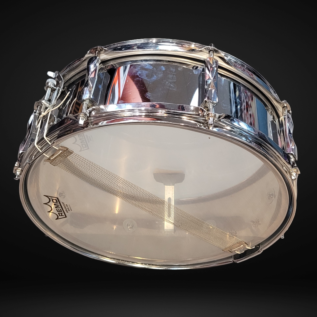 Vintage 1980s Premier 5.5x14 Chrome over Steel Snare Drum - Metronome Music Inc.