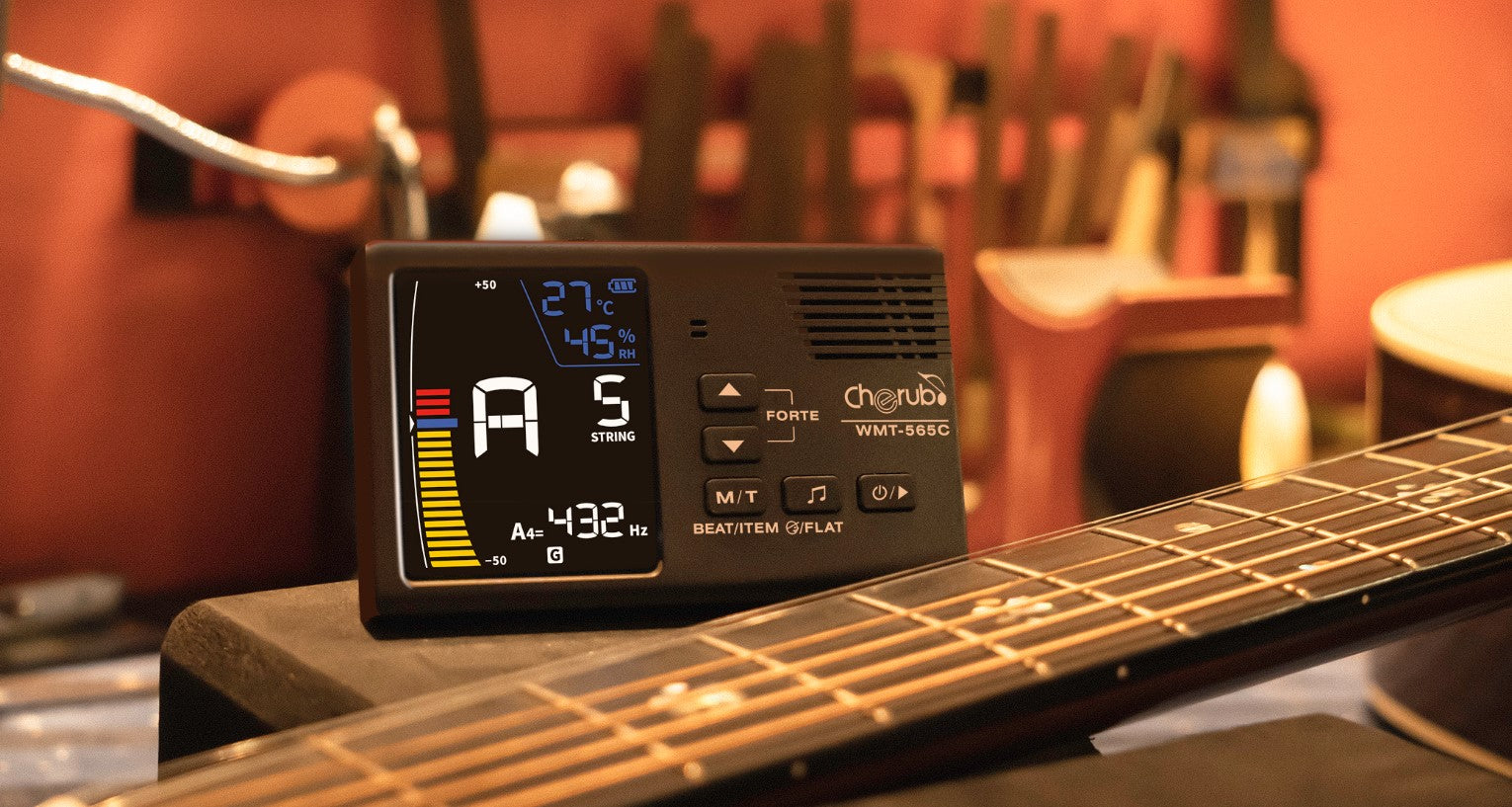 Cherub WMT-565C String Instrument Mate, 5-in-1 - Metronome Music Inc.