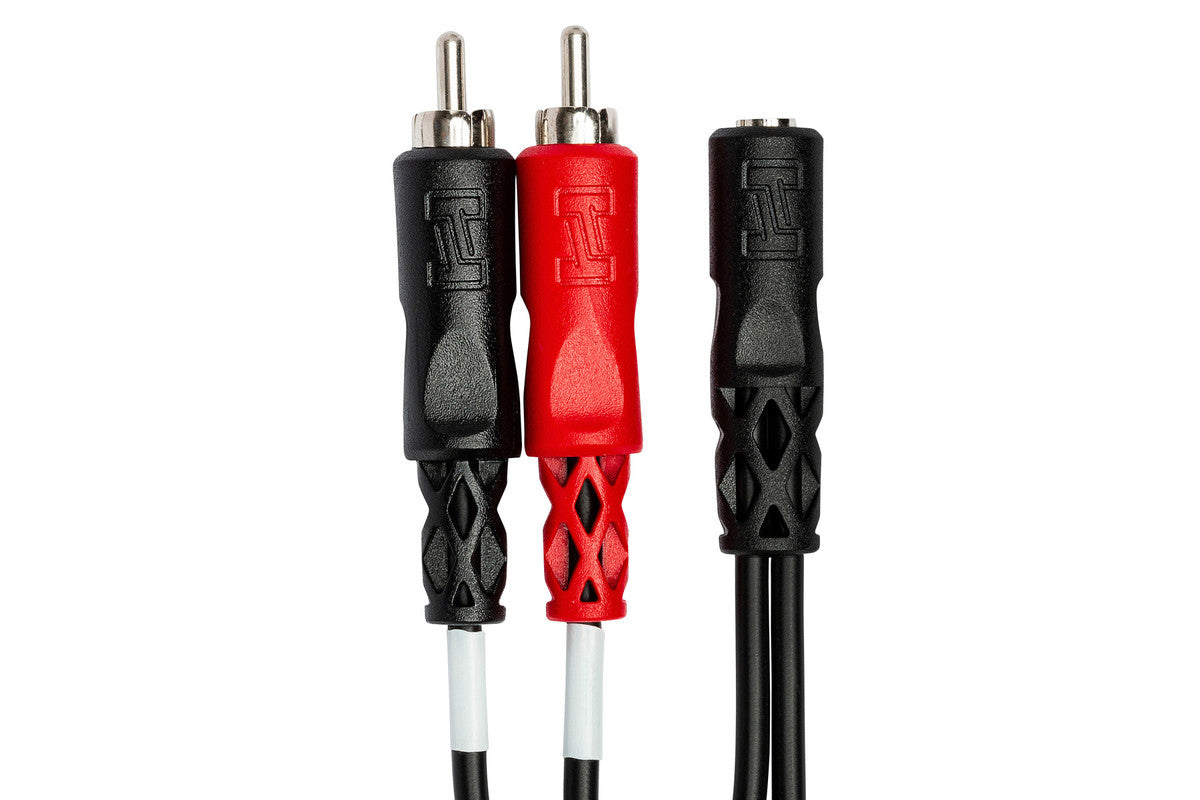 HOSA YMR-197 Stereo Breakout, 3.5 Mm TRSF To Dual RCA