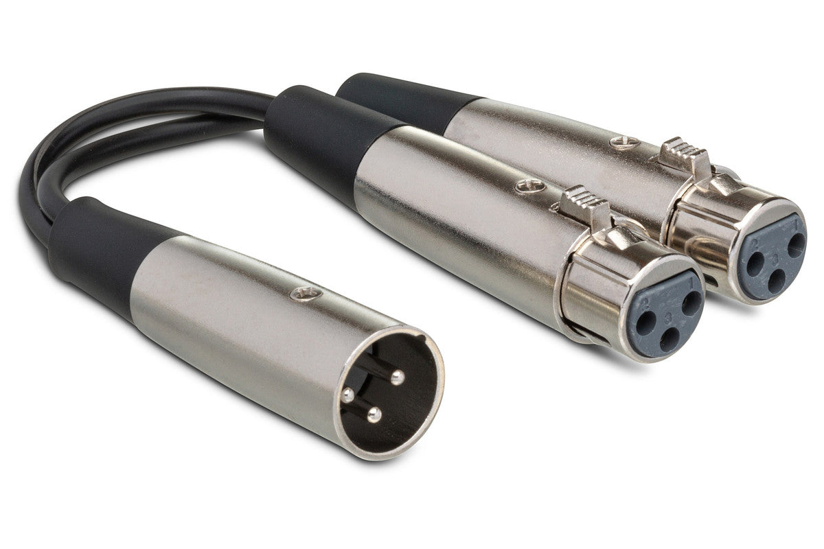 HOSA YXF-119 Y Cable, Dual XLR3F To XLR3M - Metronome Music Inc.