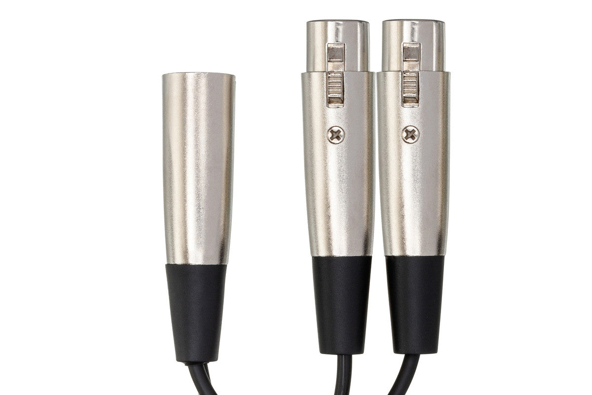HOSA YXF-119 Y Cable, Dual XLR3F To XLR3M - Metronome Music Inc.