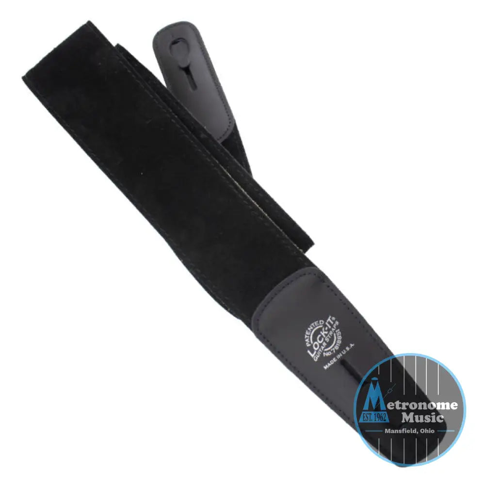 BLACK - LOCK-IT STRAPS SUEDE SERIES - Metronome Music Inc.