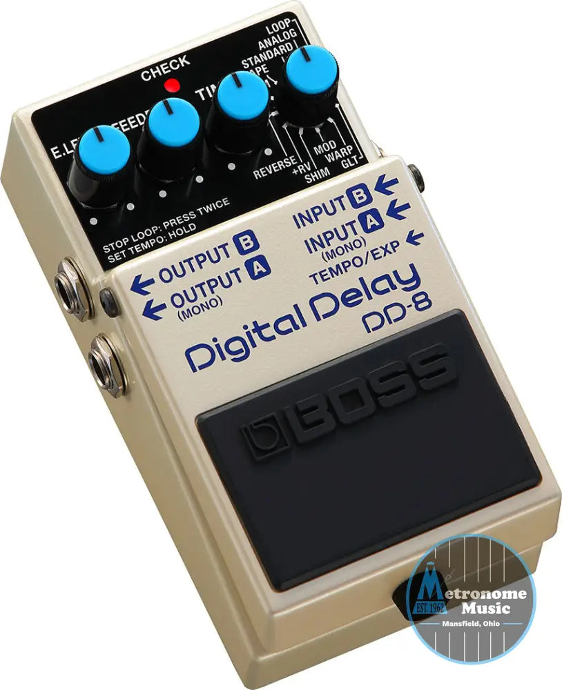 Boss DD-8 Digital Delay Pedal - Metronome Music Inc.