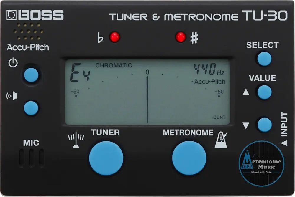 BOSS TU-30 Tuner / Metronome - Metronome Music Inc.