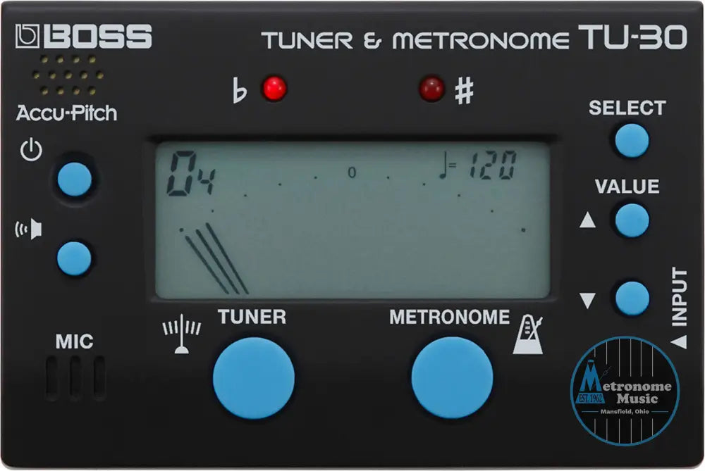 BOSS TU-30 Tuner / Metronome - Metronome Music Inc.